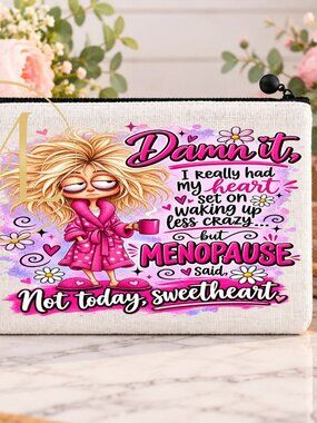 Menopause Theme Make-Up Bag/Wristlet